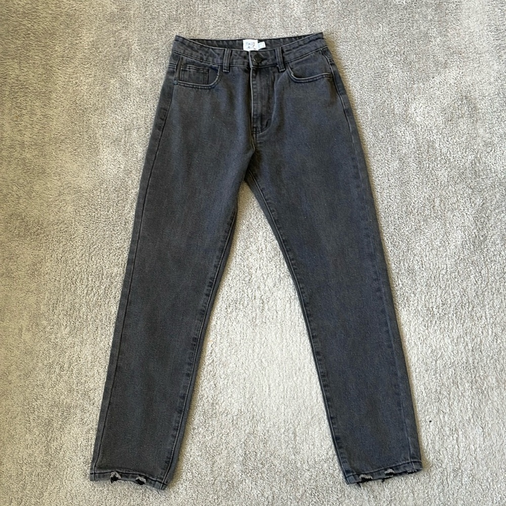 EC Princess Poly Black Skinny Straight Jeans - Size 4